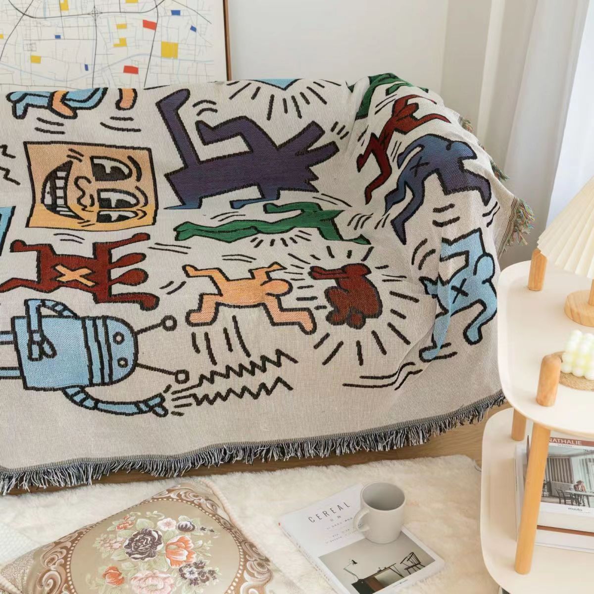 Deken - CozyPuzzle - Jigsaw Print - Franje Design