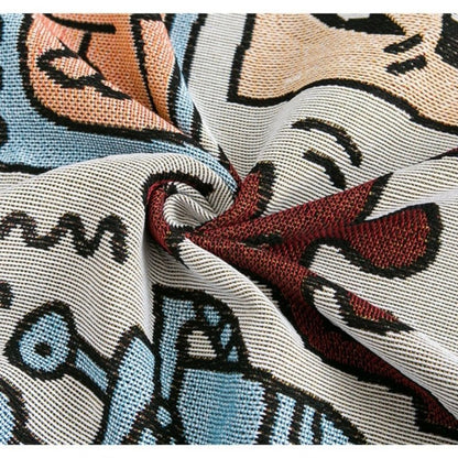 Deken - CozyPuzzle - Jigsaw Print - Franje Design