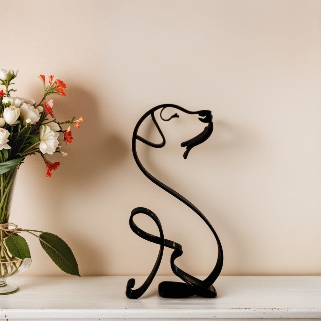 Hondensculptuur - Artistry - Abstract Design - Unieke Woondecoratie