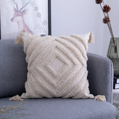 Decoratieve Kussenhoes - VivaHome - Boho Tufted - Marokkaanse Flair
