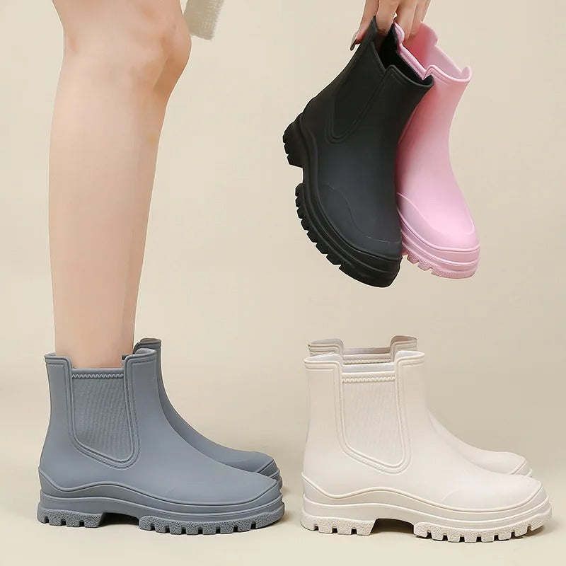 Halfhoge Regenlaarzen - AquaShield - Waterdichte Bescherming - Stijlvol Comfort
