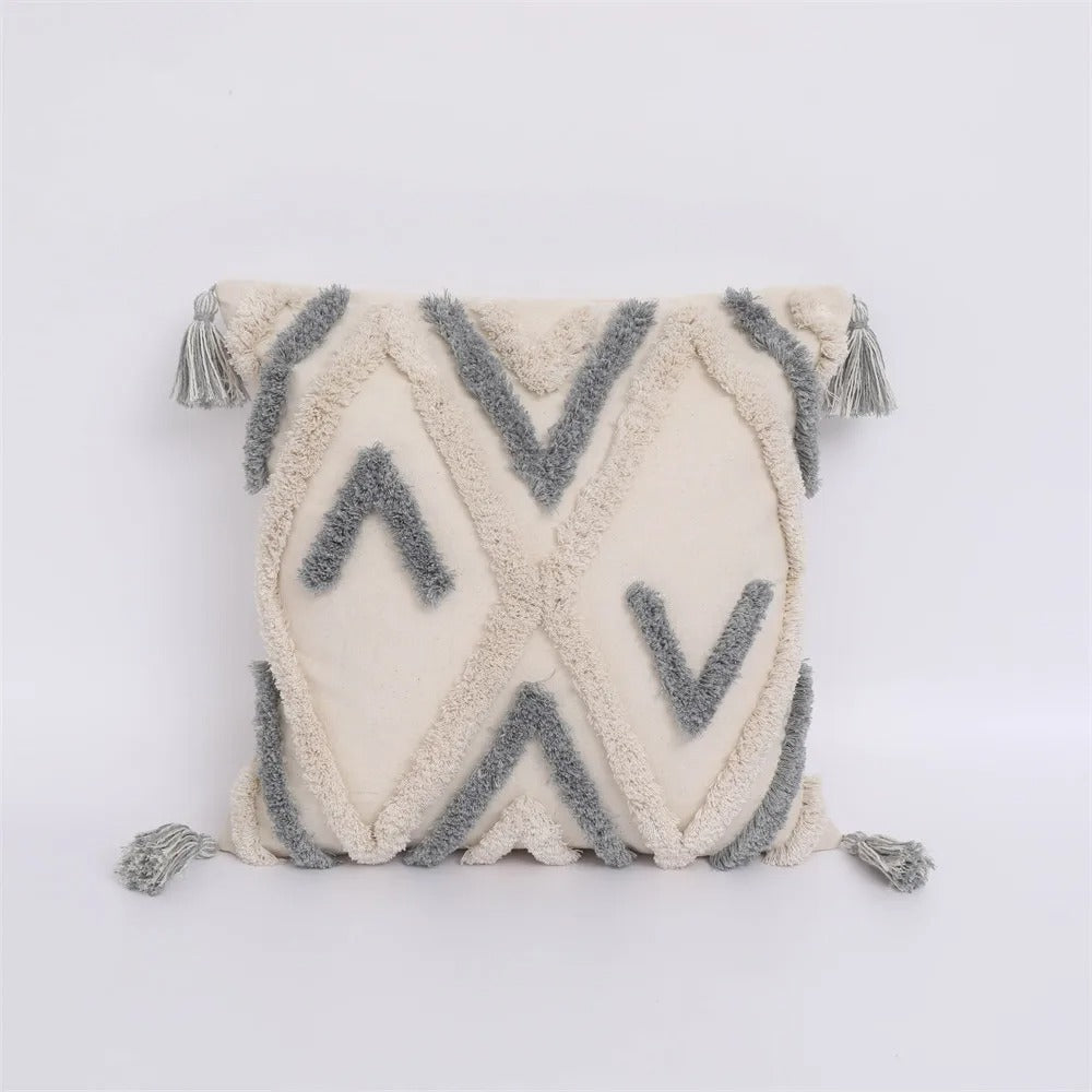 Decoratieve Kussenhoes - VivaHome - Boho Tufted - Marokkaanse Flair