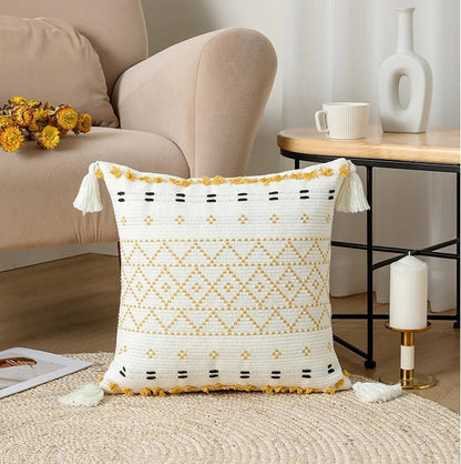 Kussenhoes - Plushora - Tufted Ontwerp - Bohemian Stijl