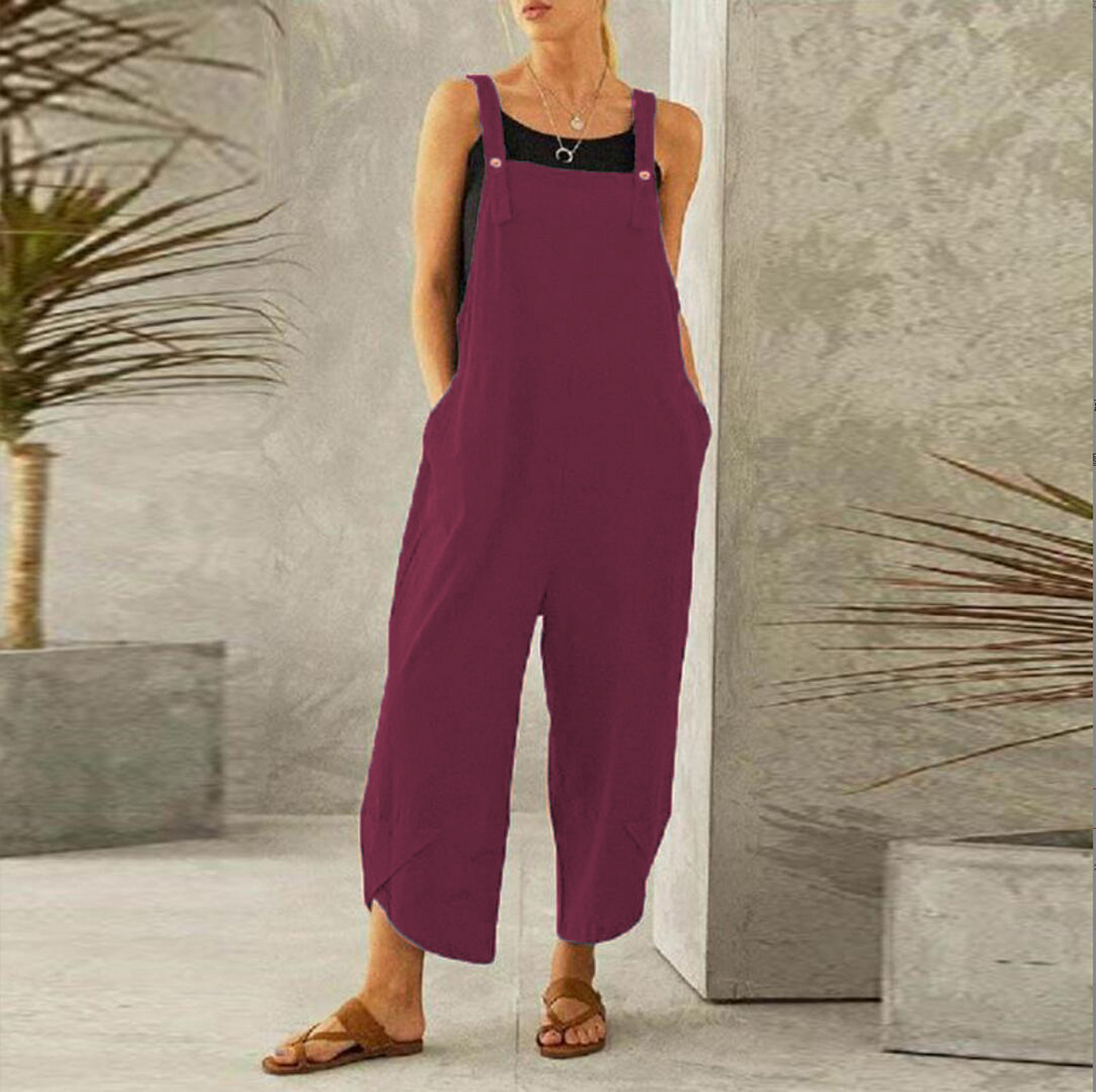 Tuinjumpsuit - RelaxFit - Casual Stijl - Wijde Pijpen Design