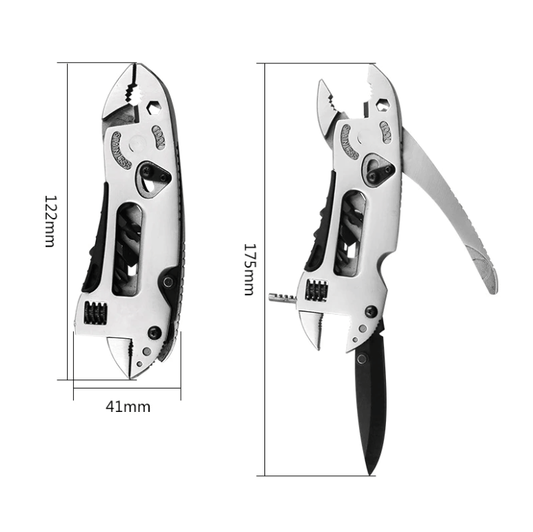 Buiten Multi Tool - FlexPro - Alles-in-één Sleutel - Compact Overlevingstool