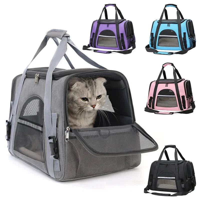 Dieren draagtas - TravelMate - Ademend gaas - Vouwbaar ontwerp
