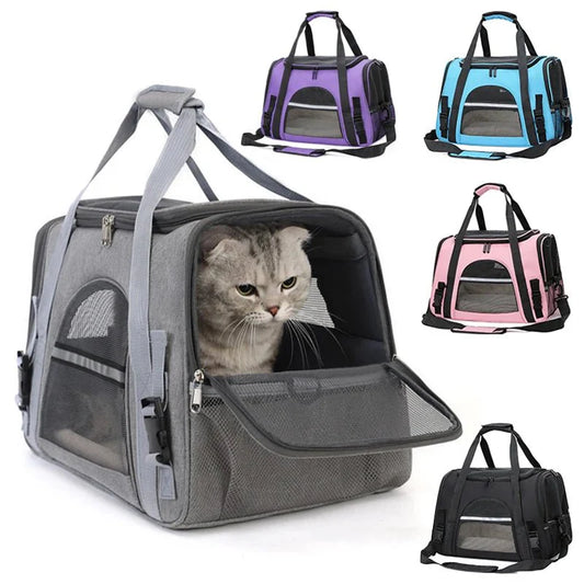 Dieren draagtas - TravelMate - Ademend gaas - Vouwbaar ontwerp