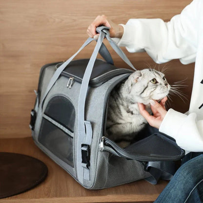 Dieren draagtas - TravelMate - Ademend gaas - Vouwbaar ontwerp