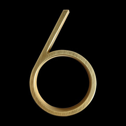 Huisnummers - LuxiNum - Modern Ontwerp - Gouden Afwerking