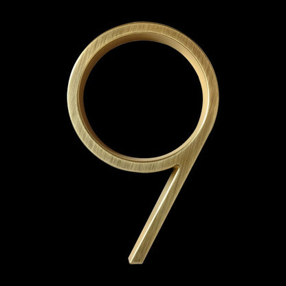 Huisnummers - LuxiNum - Modern Ontwerp - Gouden Afwerking