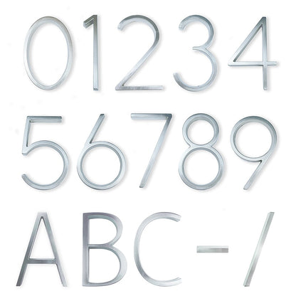 Huisnummers - SilverLine - Modern Design - Duurzaam Materiaal