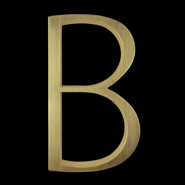 Huisnummers - LuxiNum - Modern Ontwerp - Gouden Afwerking