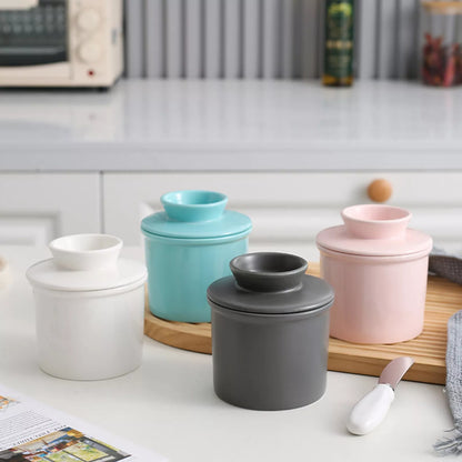 Boterpot - FreshKeep - Keramisch Design - Gesloten Deksel