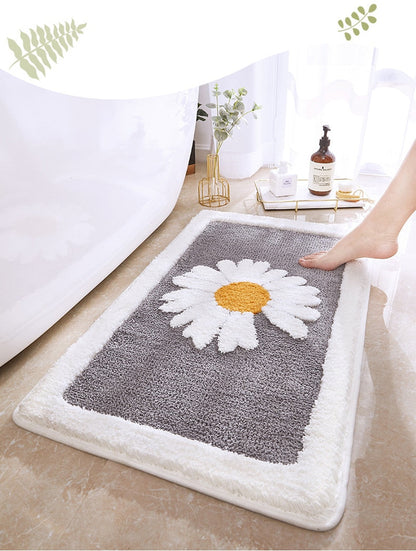 Badmat - SoftTouch - Bloemenprint - Machinewasbaar