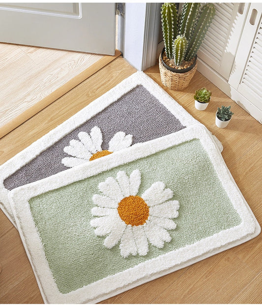 Badmat - SoftTouch - Bloemenprint - Machinewasbaar