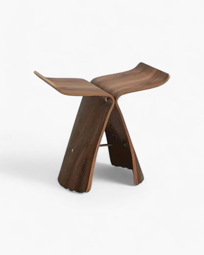 Bijzettafel - EleganceWood - Vintage Design - Vlinder Vorm