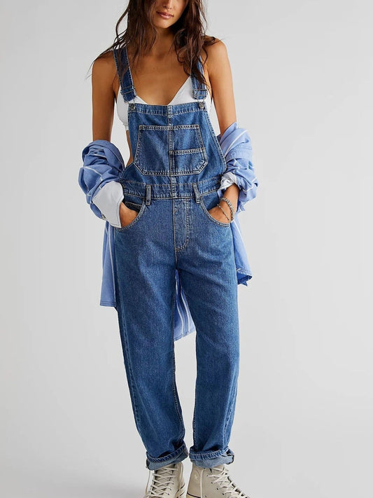 Denim Tuinbroek - TrendyFit - Casual Stijl - Comfortabele Pasvorm