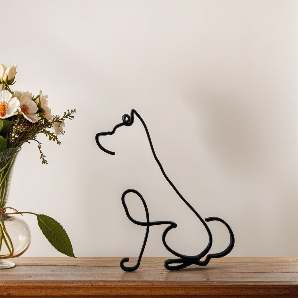 Hondensculptuur - Artistry - Abstract Design - Unieke Woondecoratie