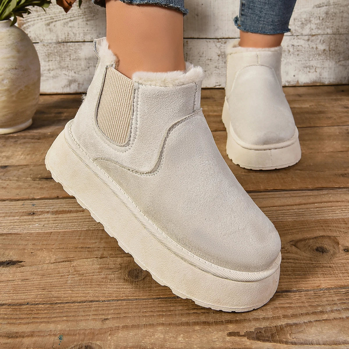 Winterlaarzen - SnowFlex - Suède Leer - Pluche Warmte