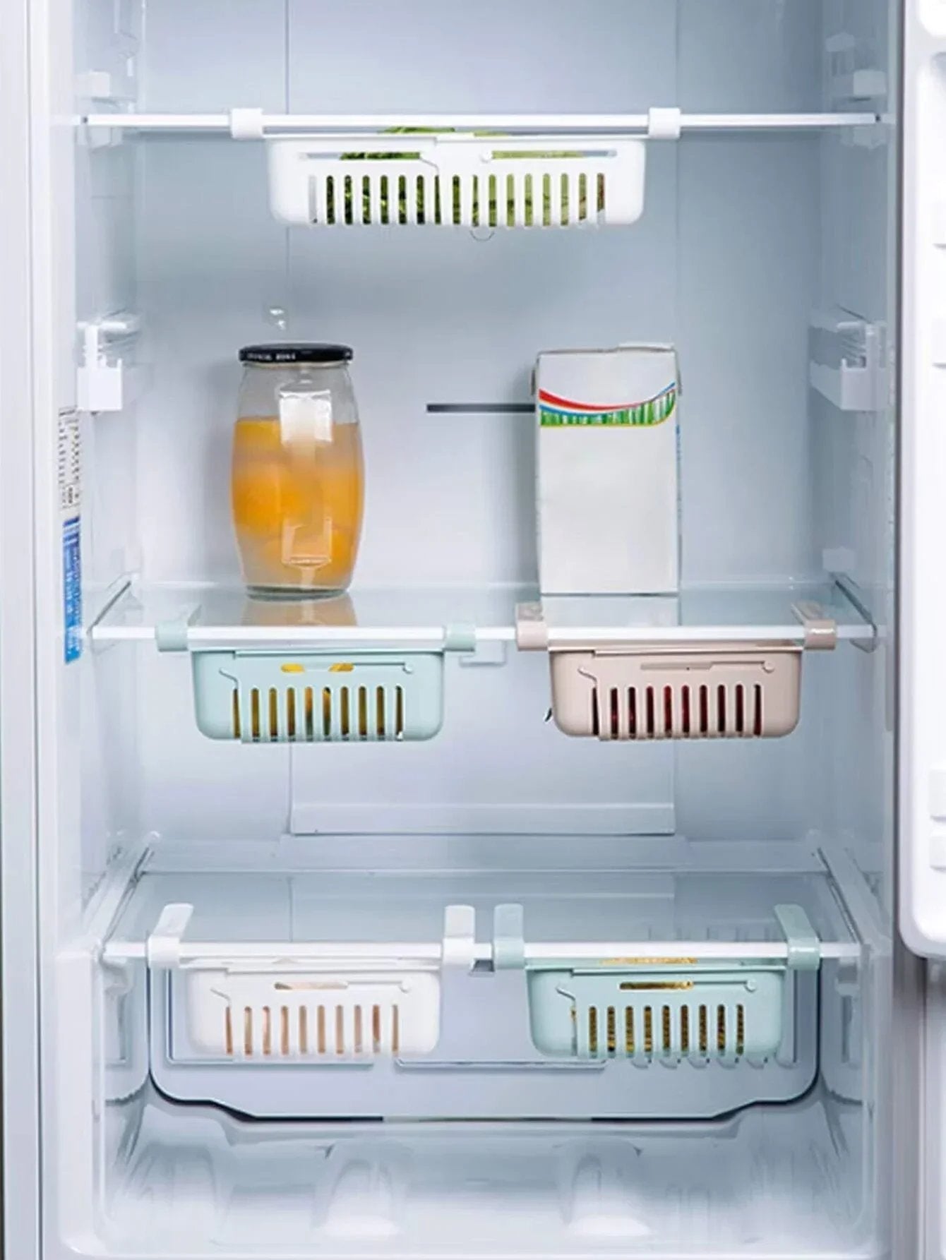 Koelkast Rek - CoolCrate - Ruimtebesparend - Verstelbare Organizer