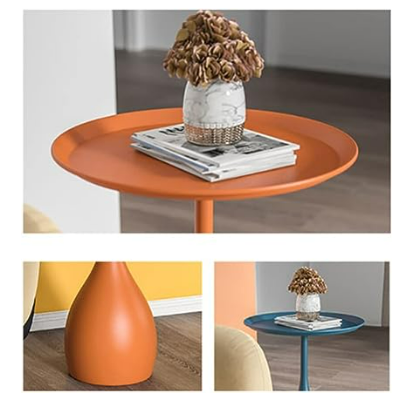 Bijzettafel - ModernStyle - Ronde Metaalbasis - Middeleeuws Design