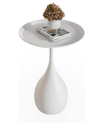 Bijzettafel - ModernStyle - Ronde Metaalbasis - Middeleeuws Design