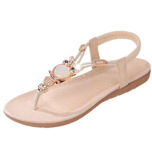 Plateau sandalen - ComfortStep - Elastische Band - Speels Detail