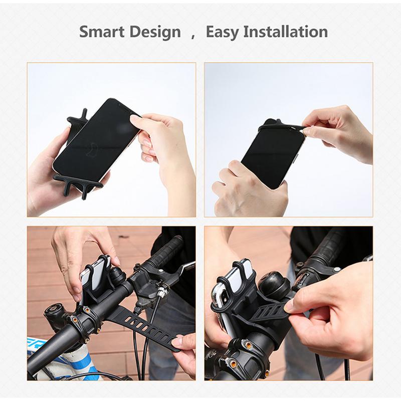 Fiets Telefoonhouder - RideSecure - Verstelbare Grip - 360° Draaibaar