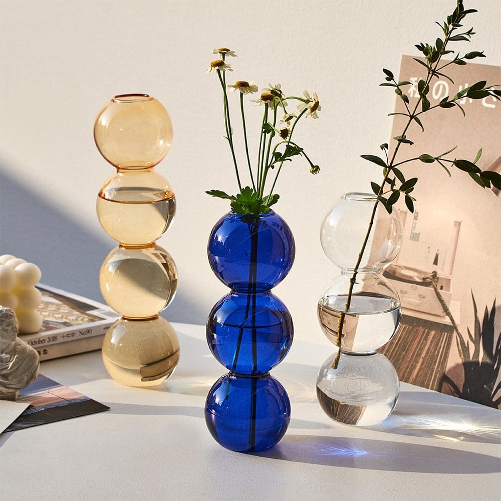 Glazen Vaas - BubbleGlass - Decoratief Design - Elegante Woondecoratie