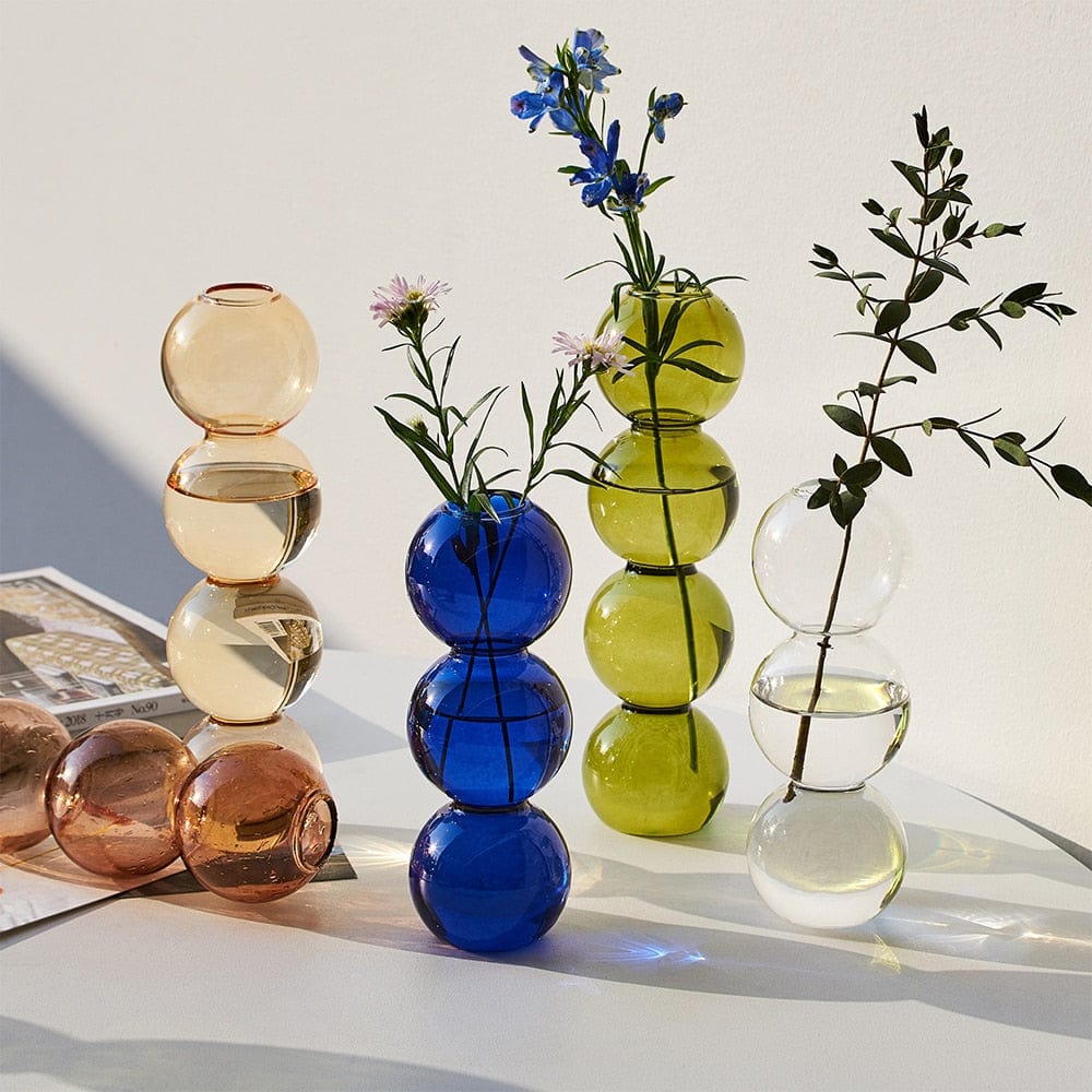 Glazen Vaas - BubbleGlass - Decoratief Design - Elegante Woondecoratie