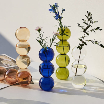 Glazen Vaas - BubbleGlass - Decoratief Design - Elegante Woondecoratie