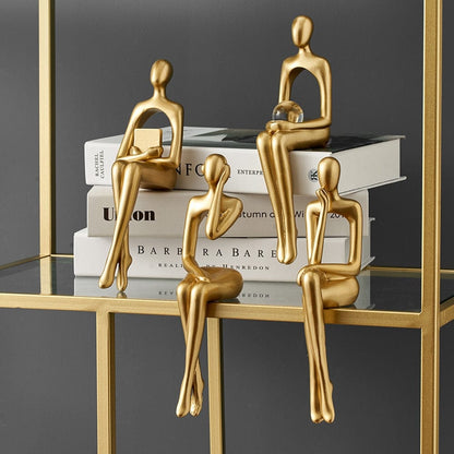 Boekenplank Beeldjes - Luxura - Abstract Design - Luxe Decor