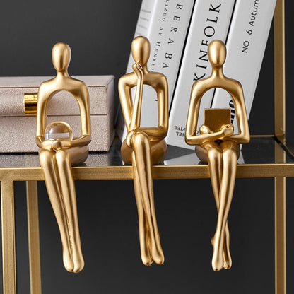 Boekenplank Beeldjes - Luxura - Abstract Design - Luxe Decor