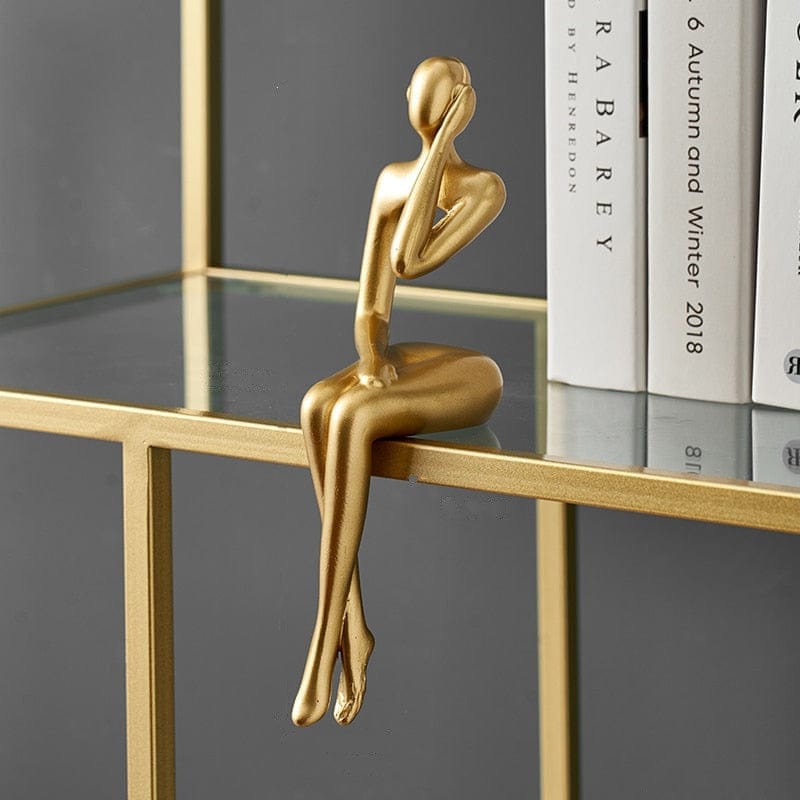 Boekenplank Beeldjes - Luxura - Abstract Design - Luxe Decor