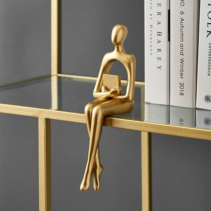 Boekenplank Beeldjes - Luxura - Abstract Design - Luxe Decor