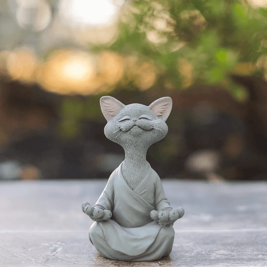 Kattenbeeld - ZenCat - Boeddha Design - Kalmerende Decor