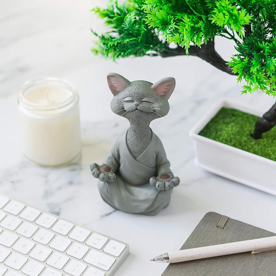 Kattenbeeld - ZenCat - Boeddha Design - Kalmerende Decor