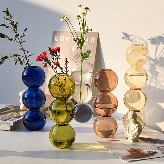 Glazen Vaas - BubbleGlass - Decoratief Design - Elegante Woondecoratie