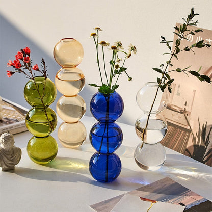 Glazen Vaas - BubbleGlass - Decoratief Design - Elegante Woondecoratie