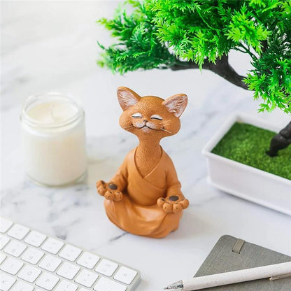 Kattenbeeld - ZenCat - Boeddha Design - Kalmerende Decor