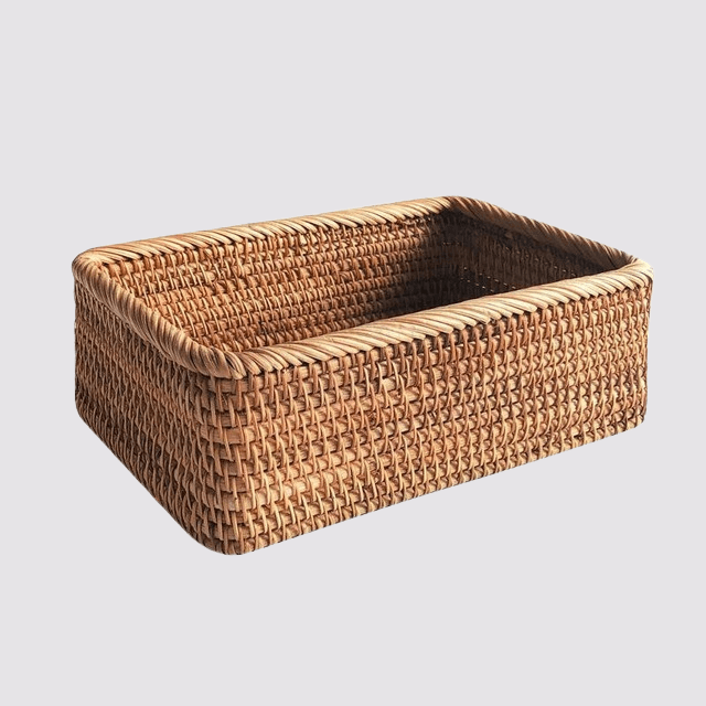 Opbergmand - WickerMax - Handgeweven Riet - Multifunctionele Organizer