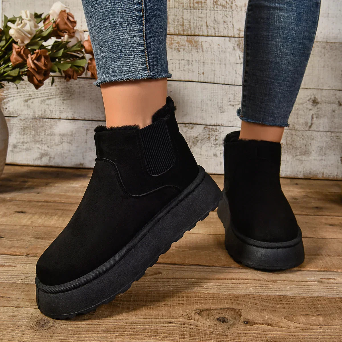 Winterlaarzen - SnowFlex - Suède Leer - Pluche Warmte